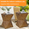 Outdoor Weight Concrete Side Table for Indoor Sofa Side Table Patios Plant Stand Accent Table Garden Stool End Table DECOR MODISH