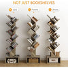 9 Tier Tree Bookshelf with Drawer Bookcase, Floor Standing Book Storage Rack, Tall Bookshelf for CDs/Books/Movies, Bookshelf DECOR MODISH