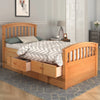 Twin Size Platform Storage Bed Solid Wood Bed with 6 Drawers - DECOR MODISH