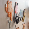 Cute Magnetic Hooks Removable Fridge Sticker Refrigerator Message Magnet Coat Hanger Key Holder Storage Hook (Hedgehog) - DECOR MODISH