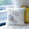 Soft Velvet Throw Pillow Snow Pine Decorative Christmas Ambiance Snowflake Pillow Cover Unique Design Cushion Cover DECOR MODISH
