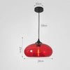 Modish Art deco Hanging Pendant Lamps - DECOR MODISH Red DECOR MODISH Red