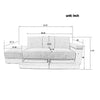 Multifunctional sofa, sitting and lying, with storage box and drawer - DECOR MODISH